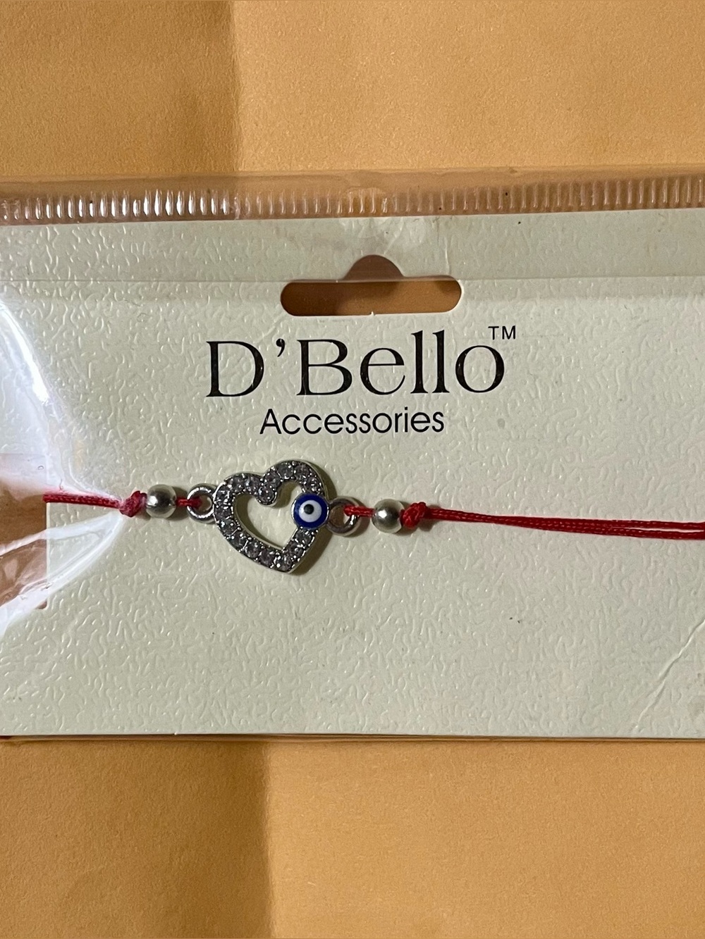 NWT Decorative Heart & Evil Eye Bracelet